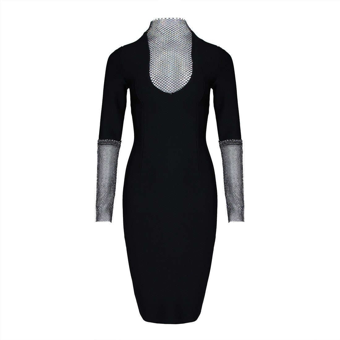 Black Bandage Dress HL8443 3