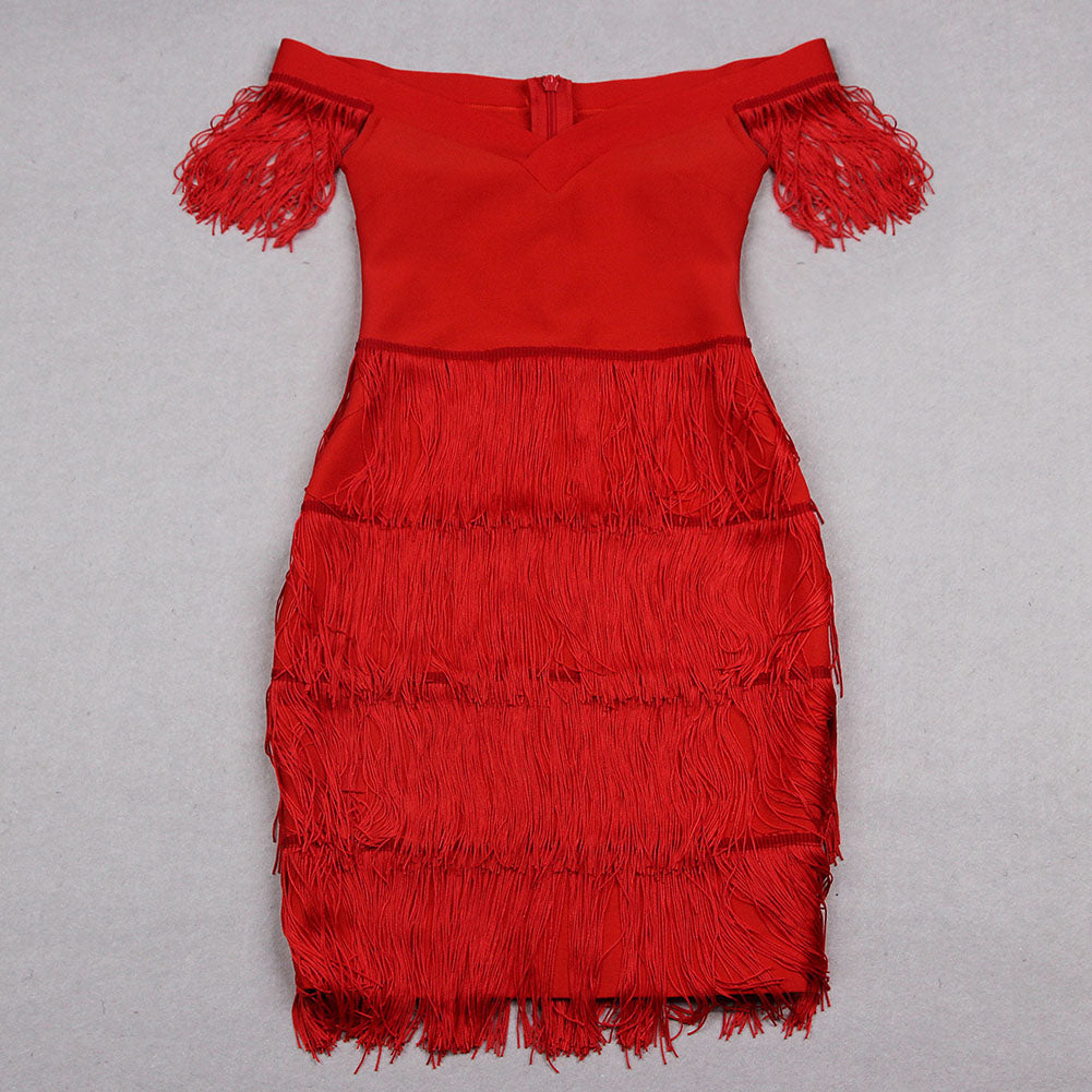 Red Bandage Dress HL8605 3