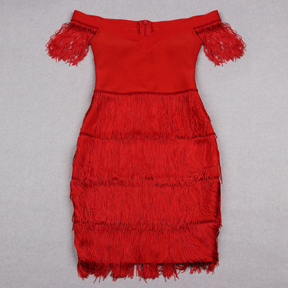 Red Bandage Dress HL8605 3