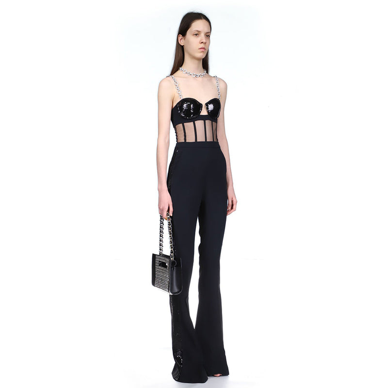 Black Bandage Jumpsuit HL8610 1