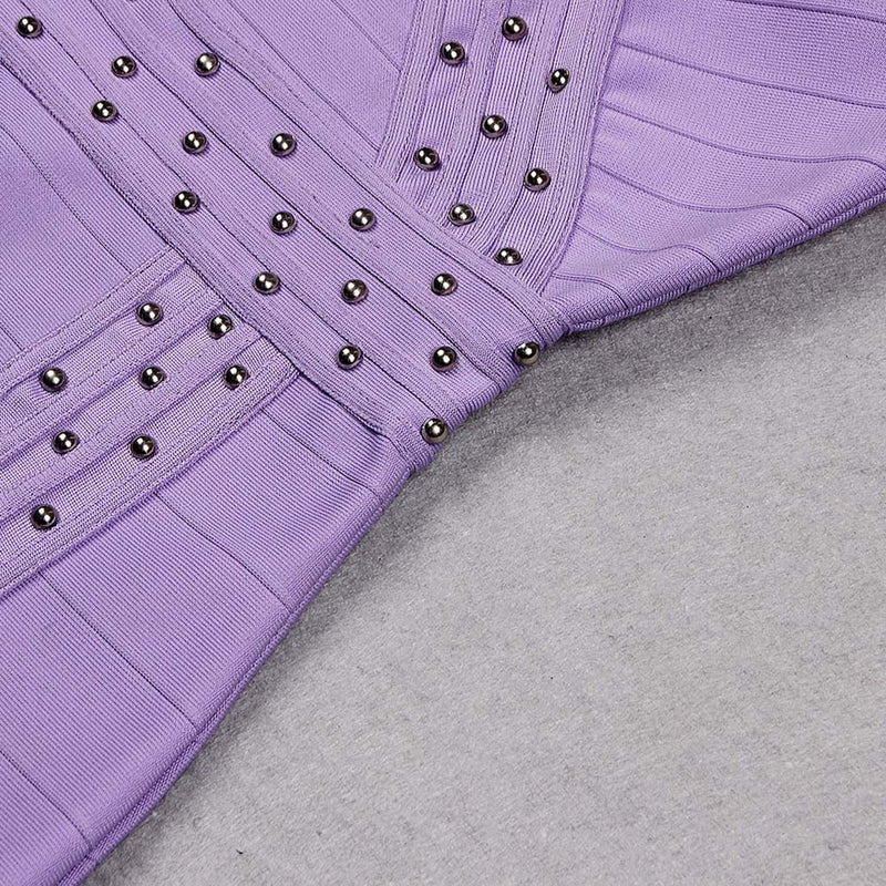 Purple Bandage Dress HL8621 8