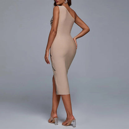 Apricot Bandage Dress HL8904