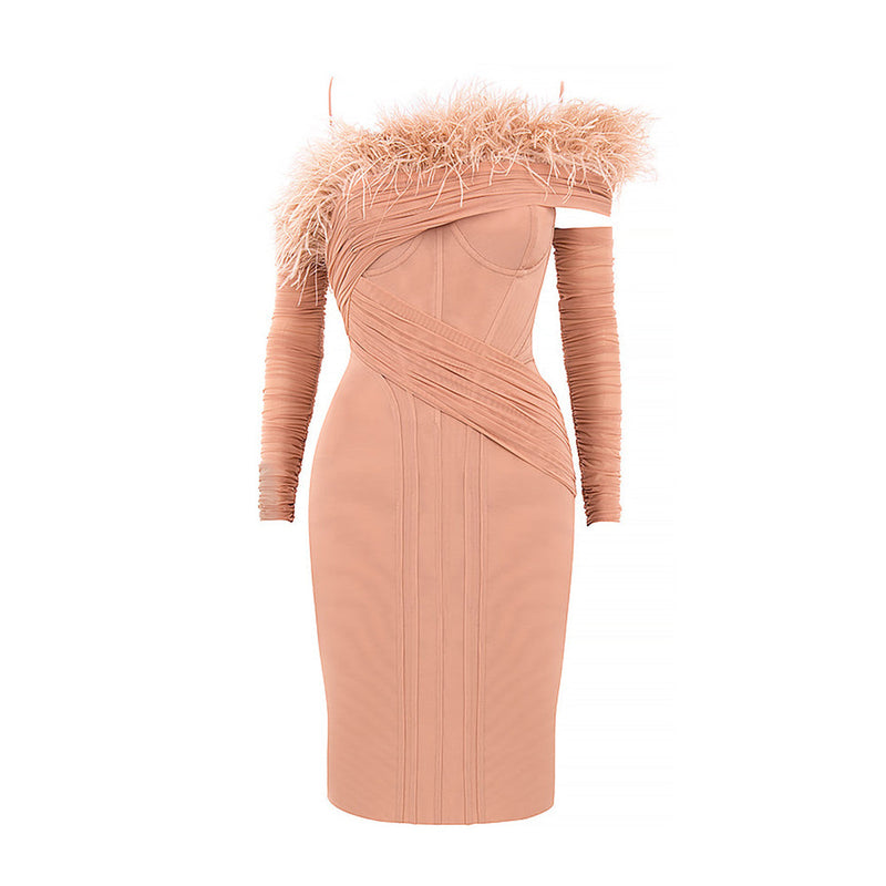 Pink Bandage Dress HL9020 3