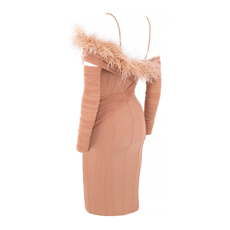 Pink Bandage Dress HL9020 4