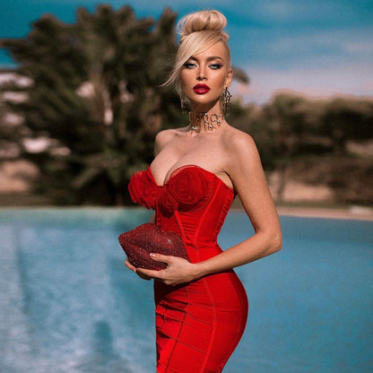 Red Bandage Dress HL9147