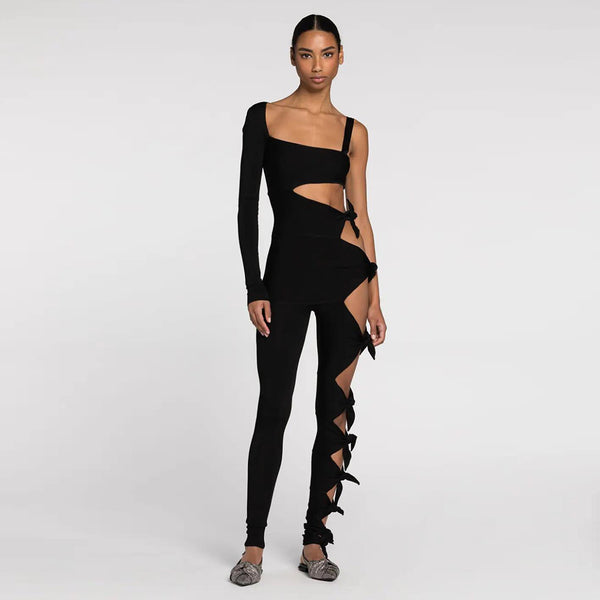 Black Bandage Jumpsuit HL9229