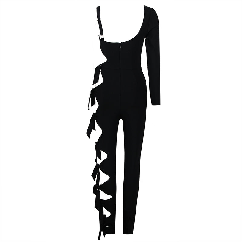 Black Bandage Jumpsuit HL9229