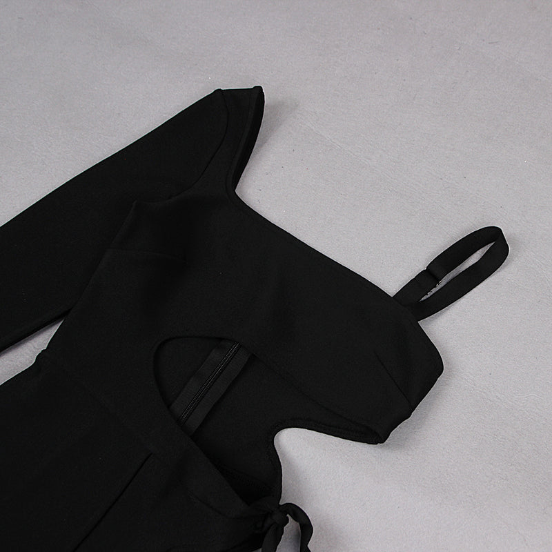 Black Bandage Jumpsuit HL9229