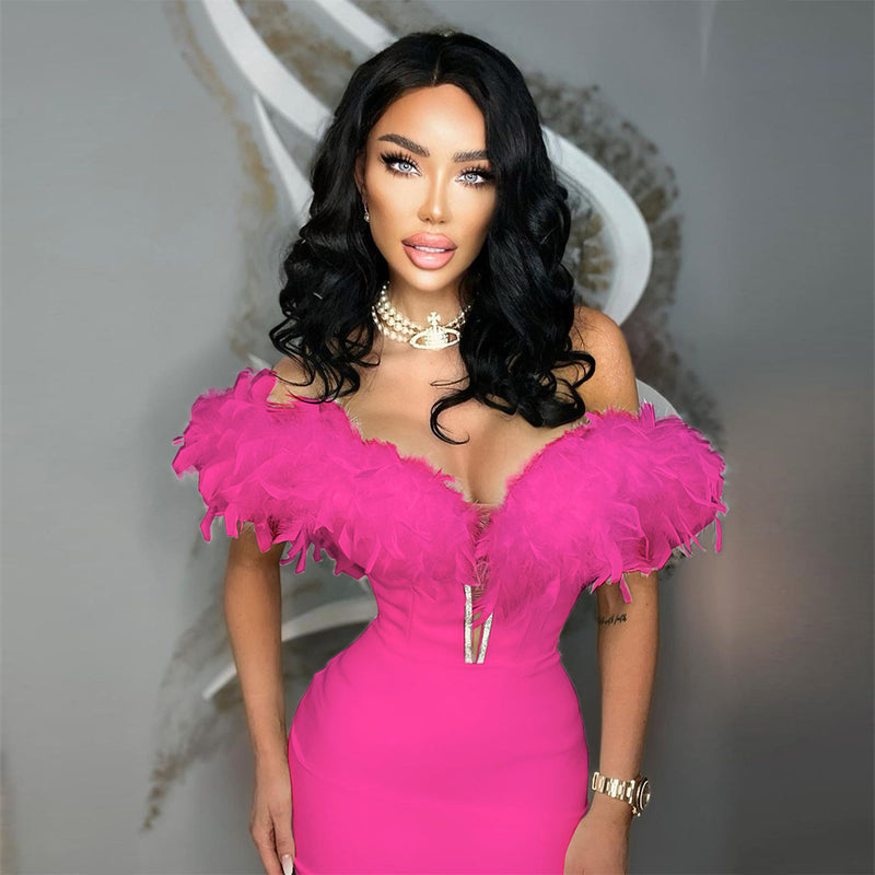 Pink Bandage Dress HL9275