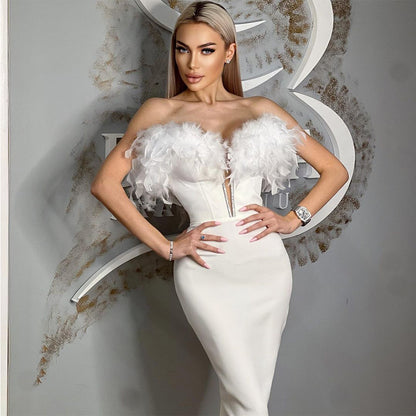 White Bandage Dress HL9275