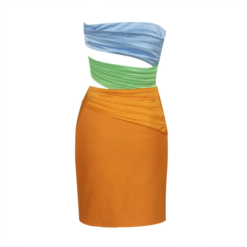 Orange Bandage Dress HL9330