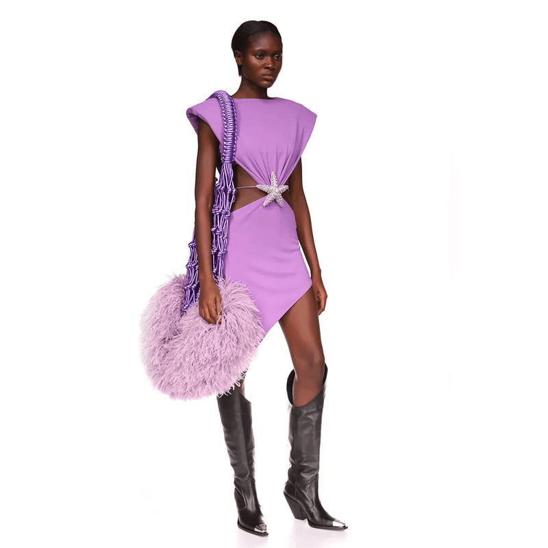 Purple Bandage Dress HL9387
