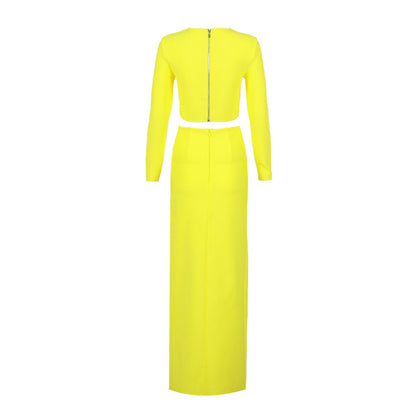 Round Neck 2 piece Maxi Bandage Set HL9426