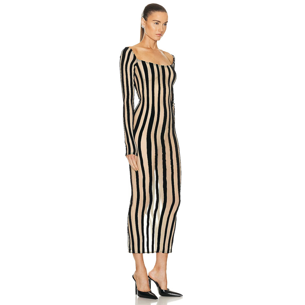 Apricot Bodycon Dress HL9441