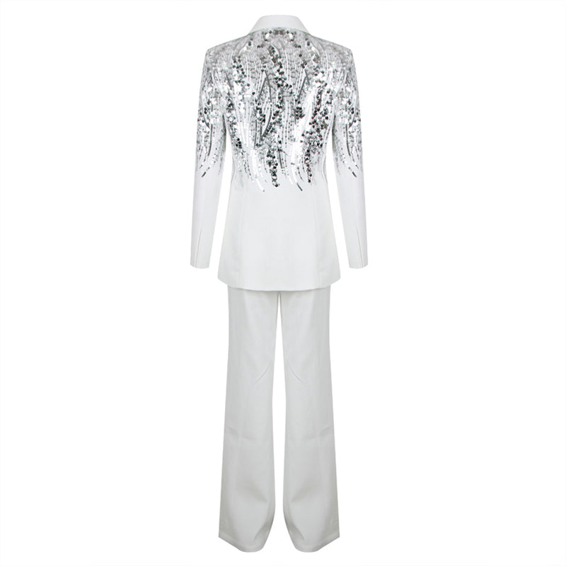 White Bodycon Suit HL9450