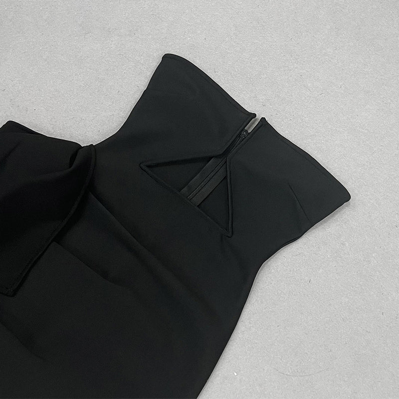 Strapless Sleeveless Cut Out Mini Bandage Dress HL9476