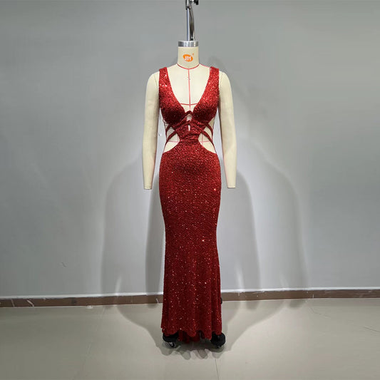 Red Bodycon Dress HT1065