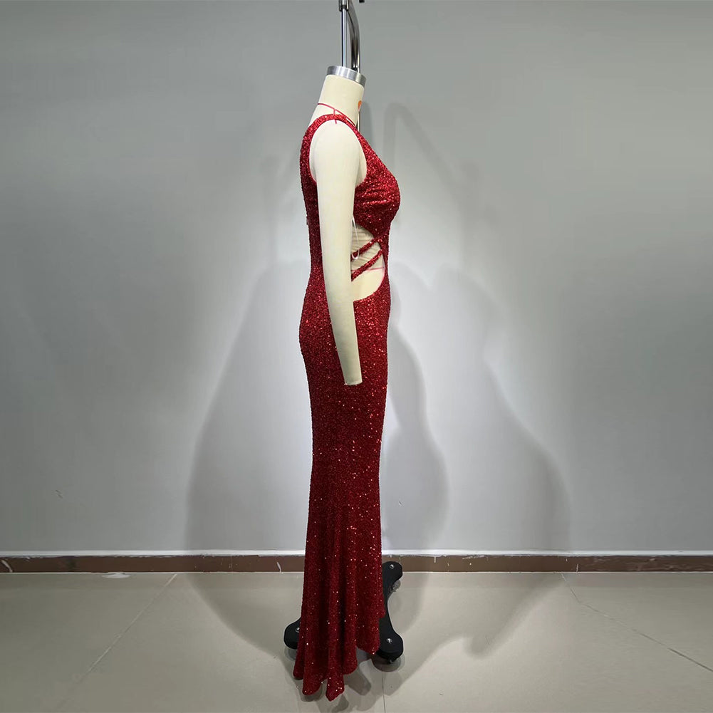 Red Bodycon Dress HT1065