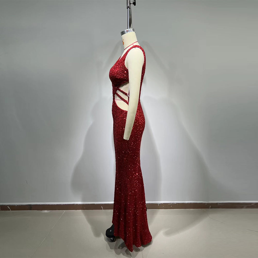 Red Bodycon Dress HT1065