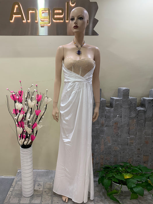White Bodycon Dress HT2003