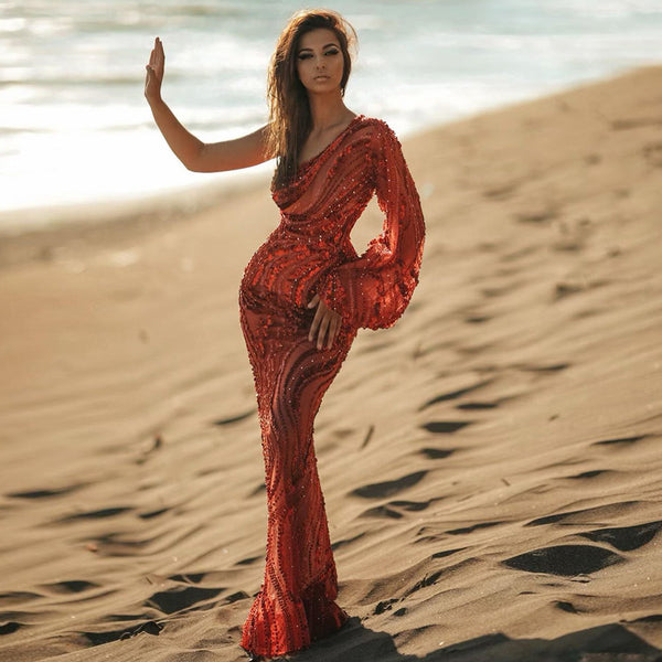 Red Bodycon Dress HT2597 1