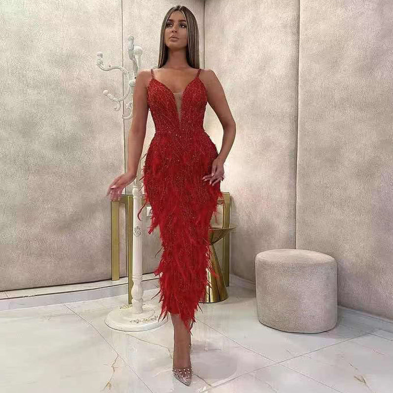 Red Bodycon Dress HT2614 1