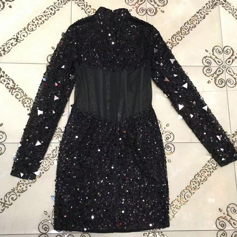 Black Bodycon Dress HT2652 3