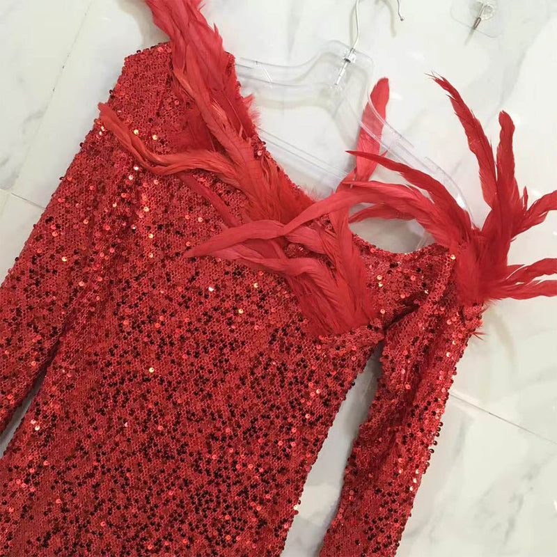 Red Bodycon Dress HT2665 4
