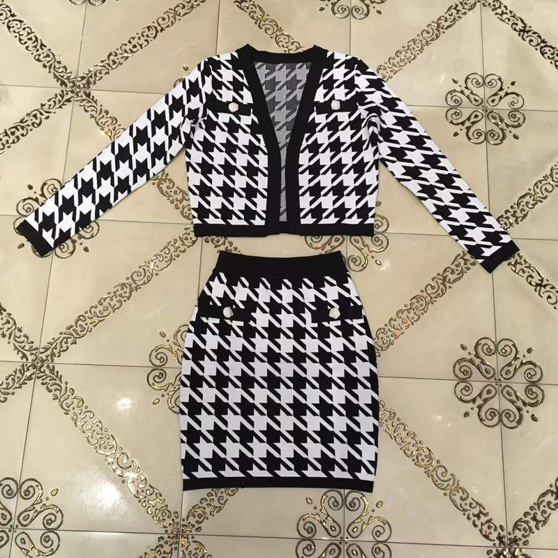 Black Bodycon Set HT2671 2
