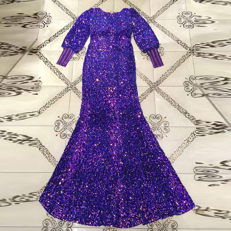 Purple Bodycon Dress HT2687 3