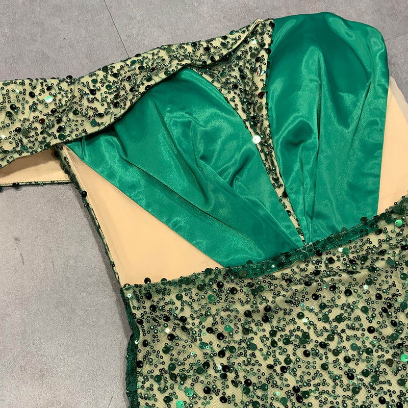 Green Bodycon Dress HT2943 3