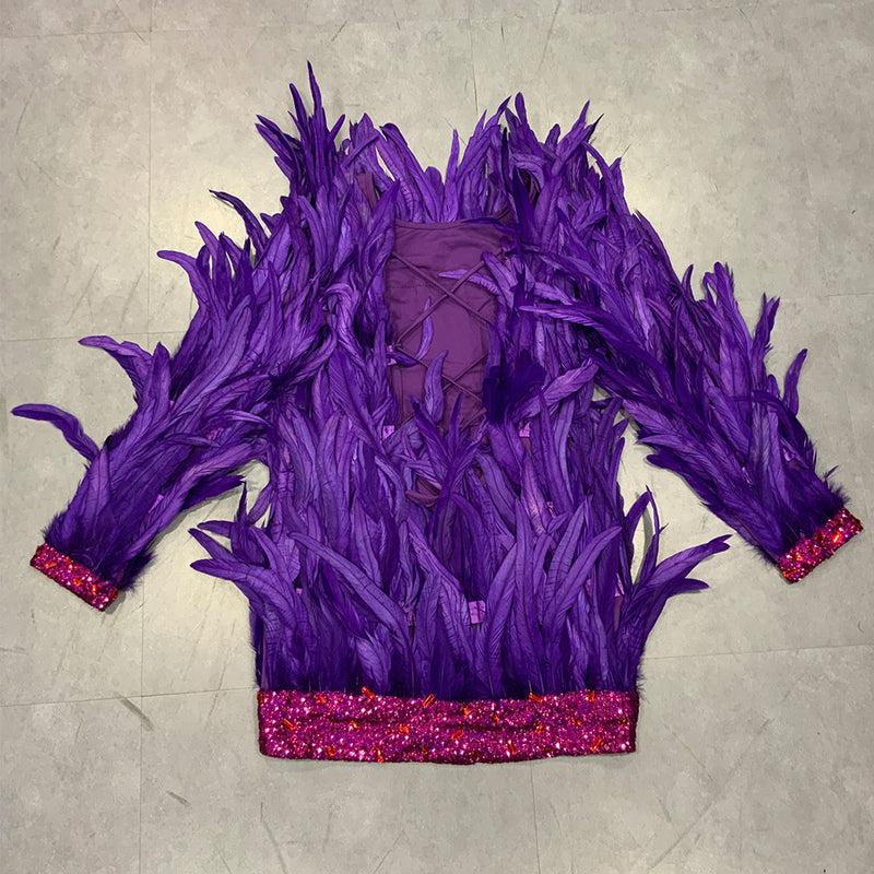 Purple Bodycon Dress HT2951 3