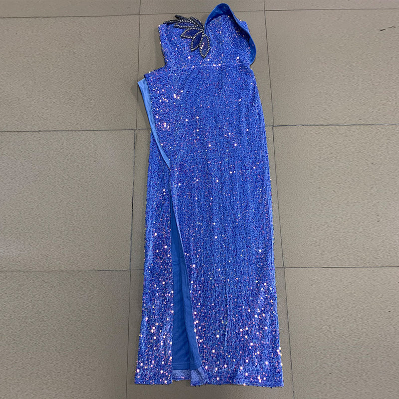 Blue Bodycon Dress HT2960 2