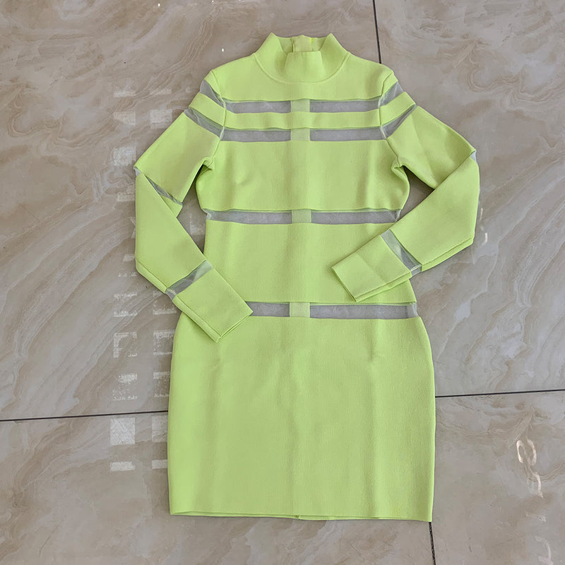 Green Bodycon Dress HT2978 3