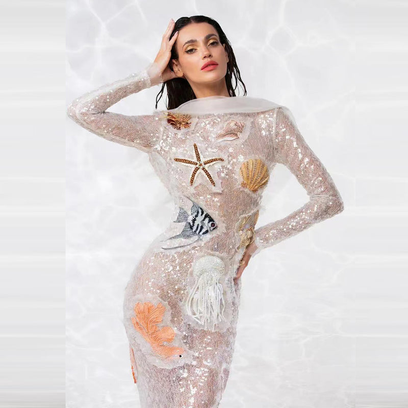 White Bodycon Dress HT2981 1