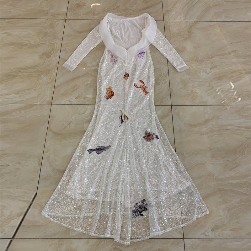 White Bodycon Dress HT2981 5