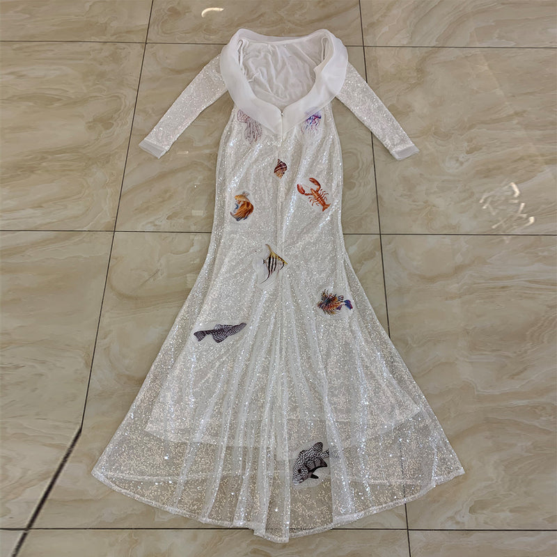 White Bodycon Dress HT2981 5