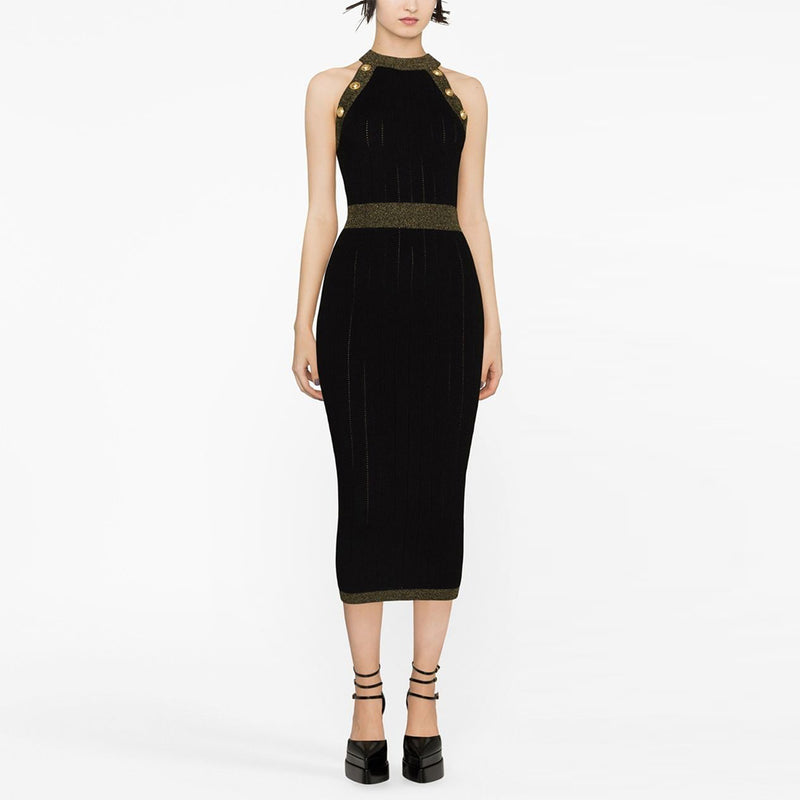 Black Bodycon Dress HT2982 1