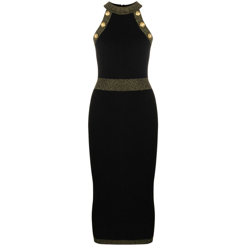 Black Bodycon Dress HT2982 2