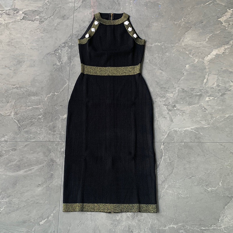 Black Bodycon Dress HT2982 3