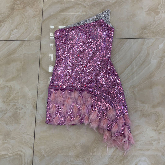 Purple Bodycon Dress HT2988 2
