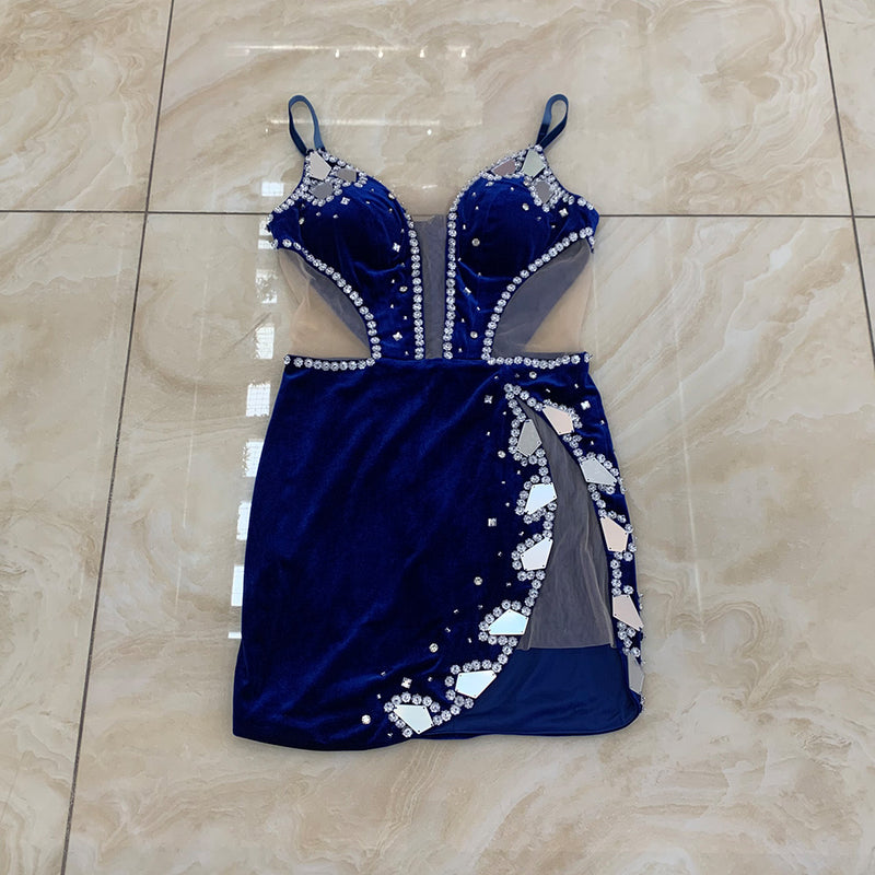 Blue Bodycon Dress HT2998