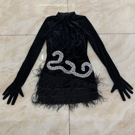 Black Bodycon Dress HT3000