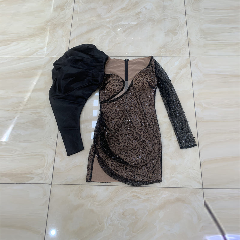 Black Bodycon Dress HT3015