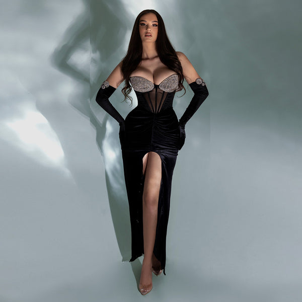 Black Bodycon Dress HT3029