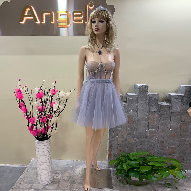 Light Purple Bodycon Dress HT3038