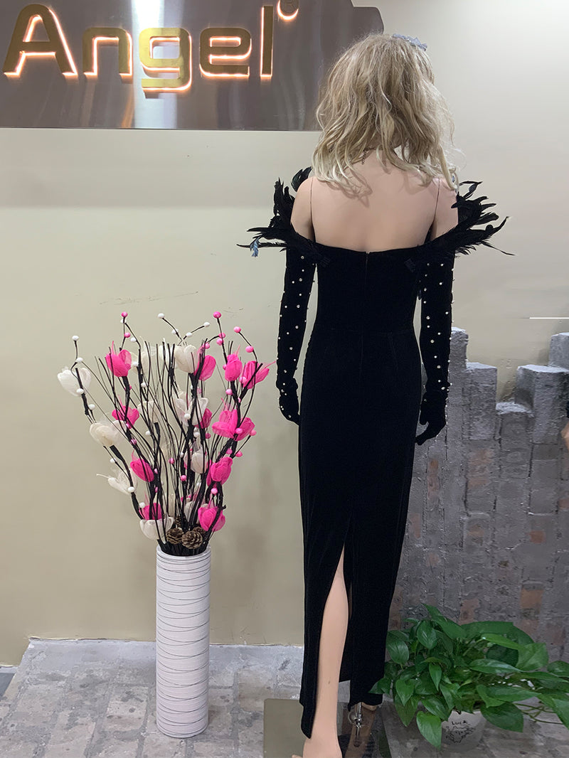 Black Bodycon Dress HT793B