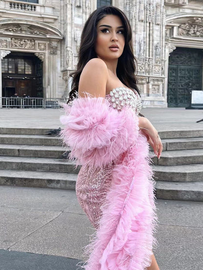 Pink Bodycon Dress HT883
