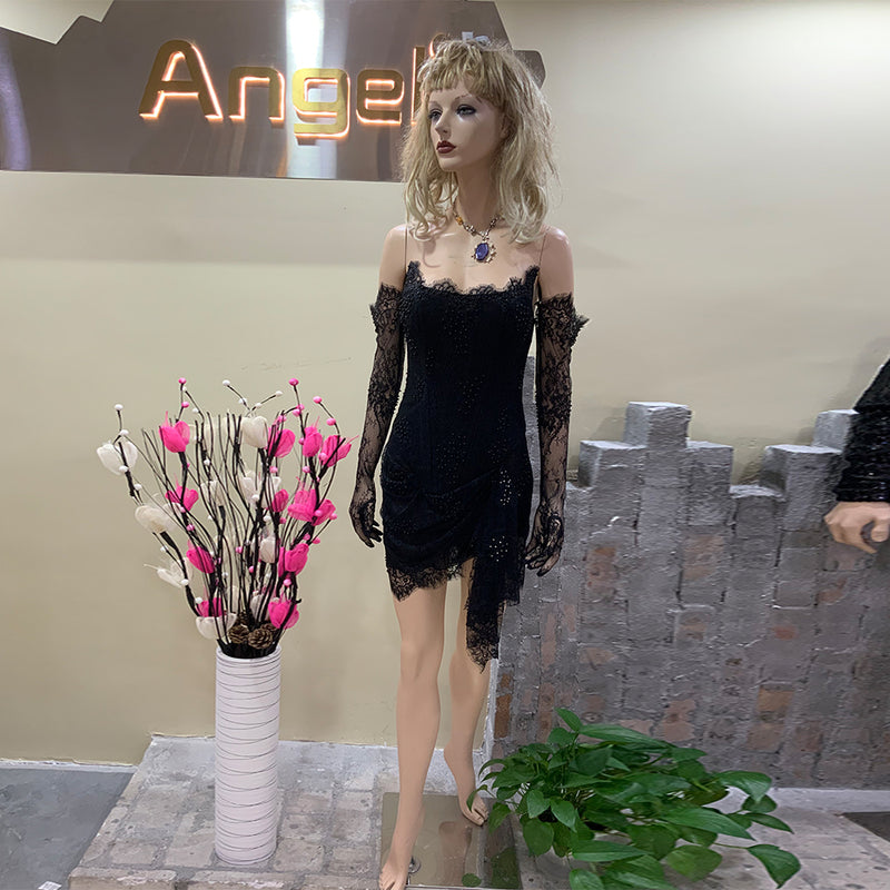 Black Bodycon Dress HT889