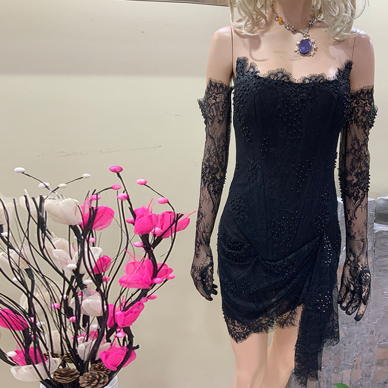 Black Bodycon Dress HT889
